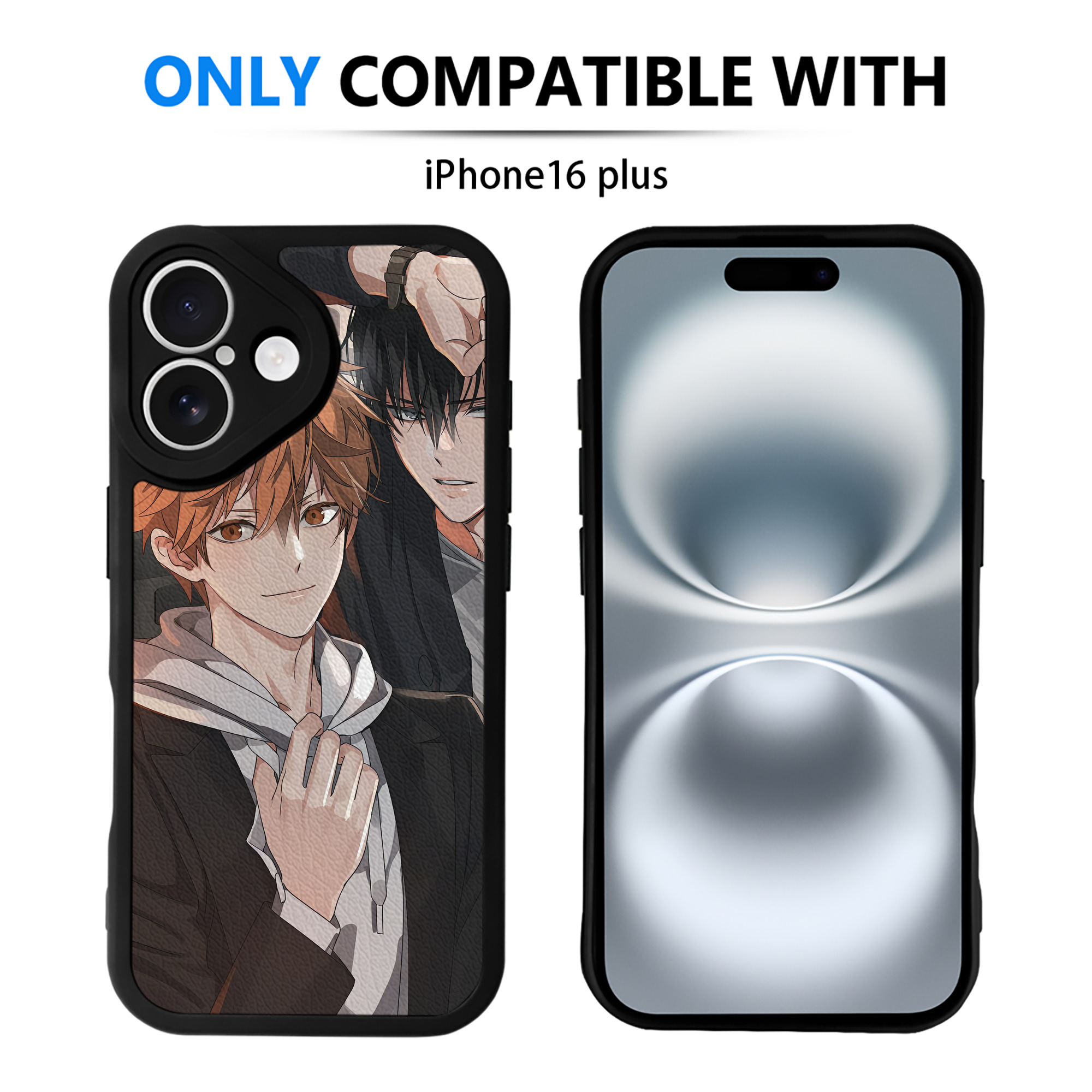 （画像用） ハイキュー!! Haikyu!! 【iPhone 16シリーズ対応】シリコンスマホケース（レザー調） 材質：シリコン